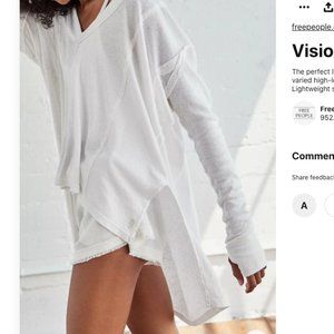 Free People - Visionary Long-Sleeve: White - Size Small